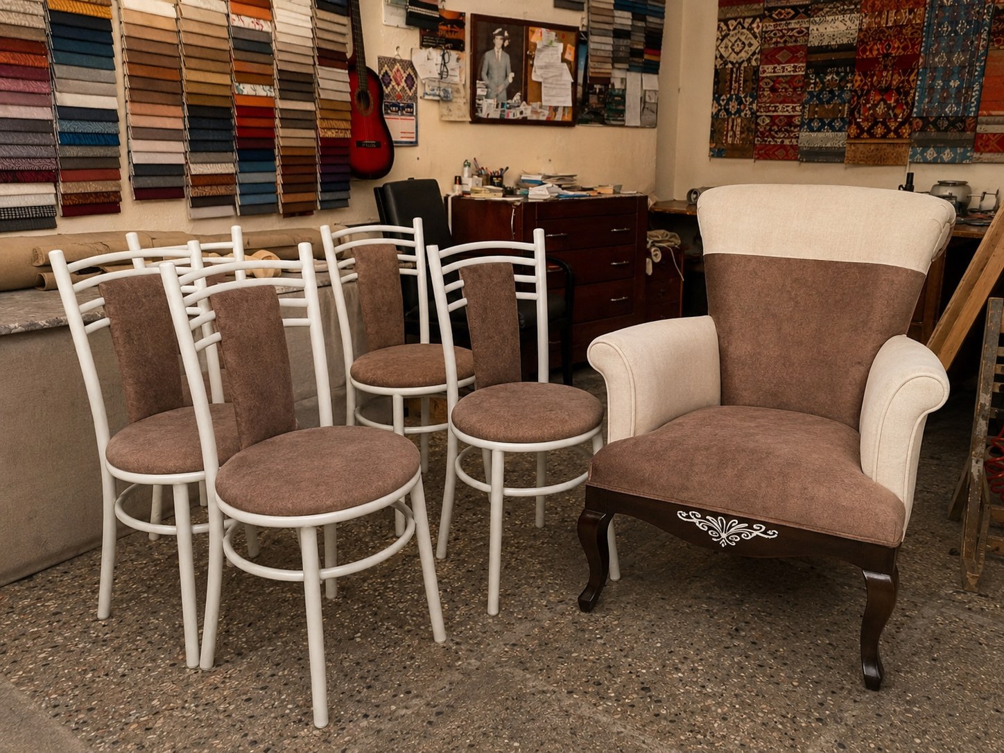 Kumaş kartelası ve iç mekan kumaş seçimi